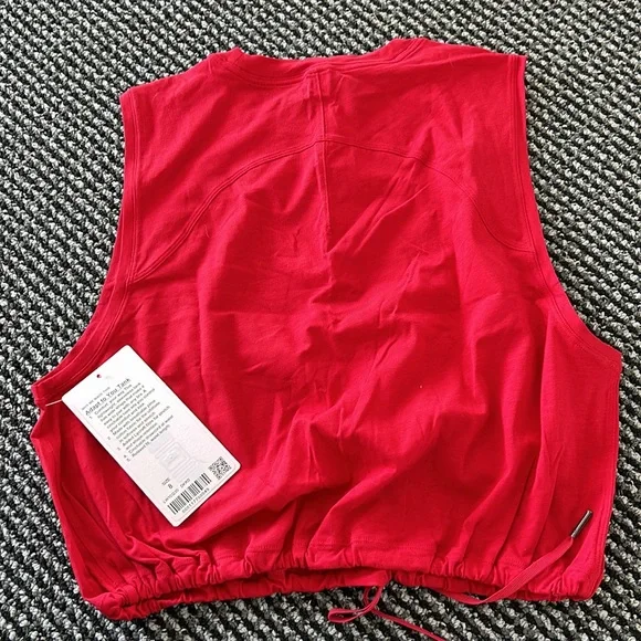 NWT LULULEMON Adapt to you Tank Size 8 Red - Picture 3 of 3